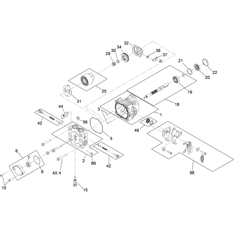 Hydraulic Pump Assembly No 117-3597