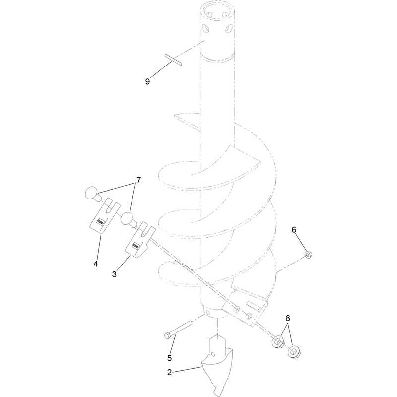 12-Inch Auger Bit Assembly