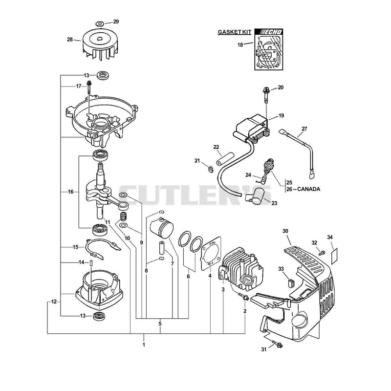 Engine, Short Block, Ignition, Cylinder Cover