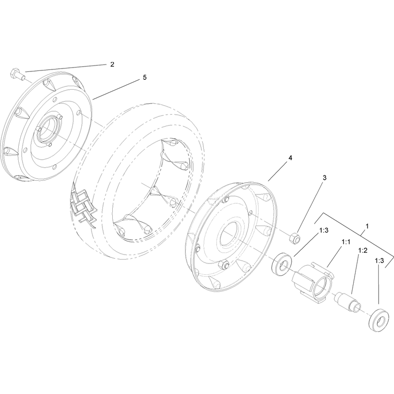 Rear Wheel Assembly No 100-2860