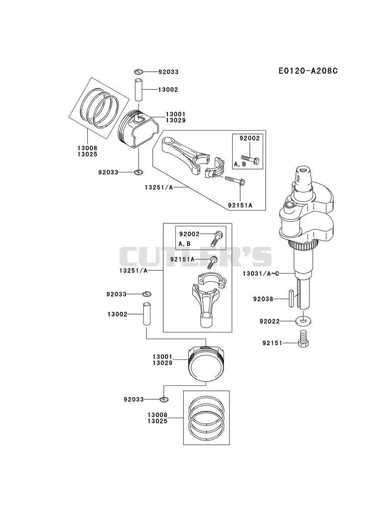PISTON/CRANKSHAFT