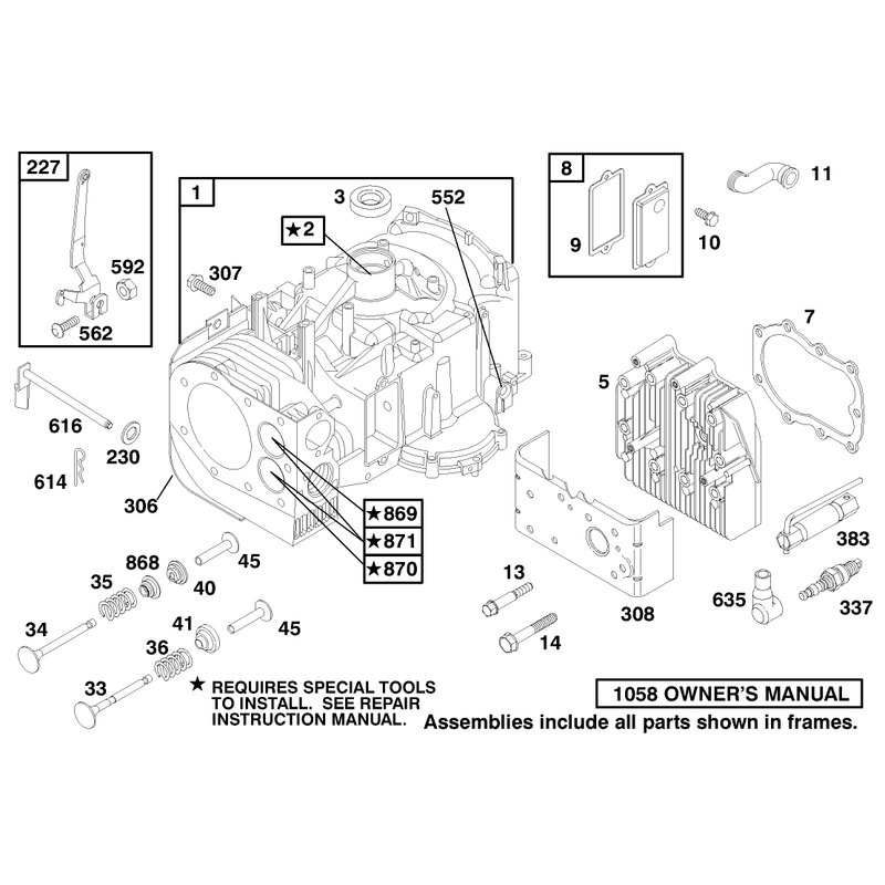 Engine Briggs and Stratton Model 195707-0421-E1