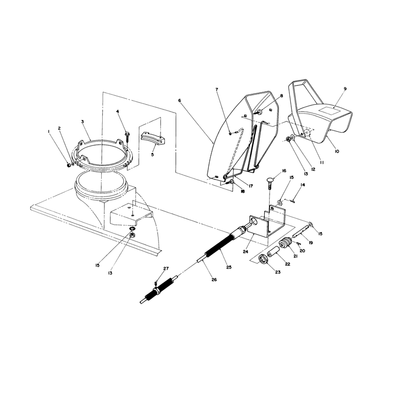 Chute Ring and Deflector Assembly