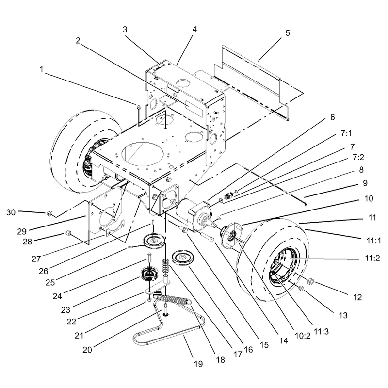 Wheel Motor Pump Belt and Pump Idler Assembly