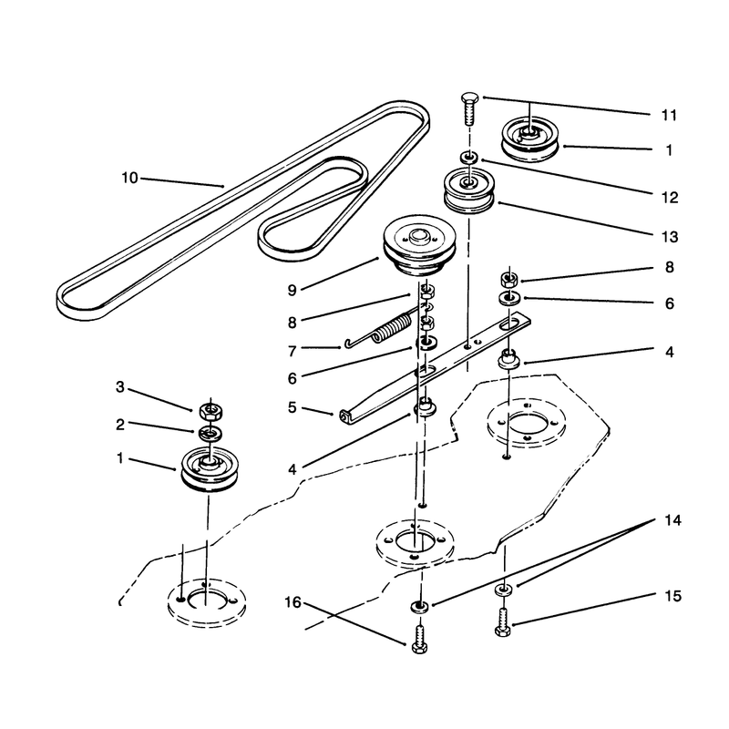 Deck Belt & Pulleys