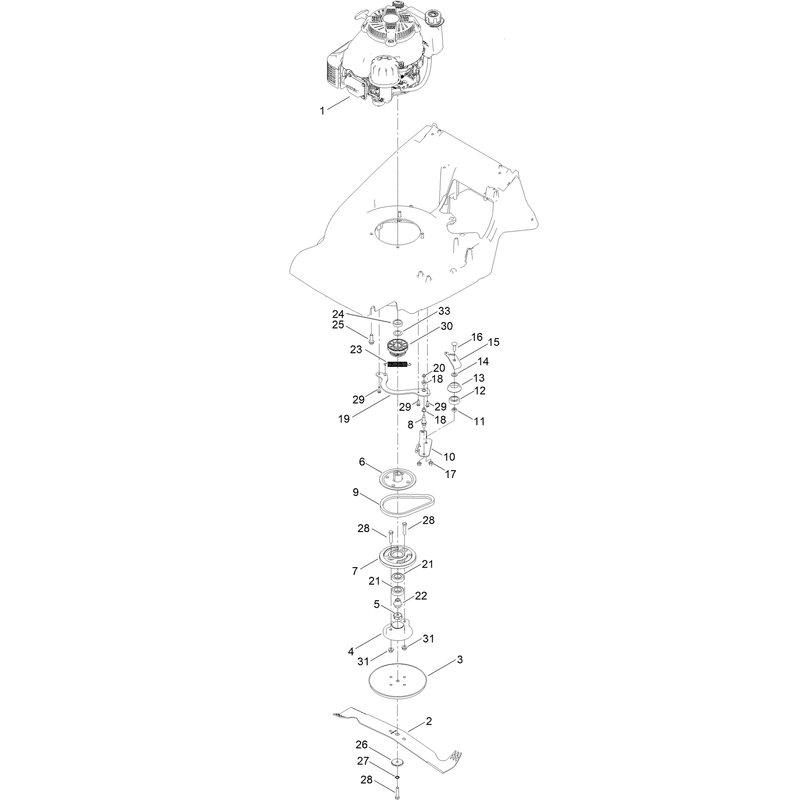 Engine and Blade Assembly