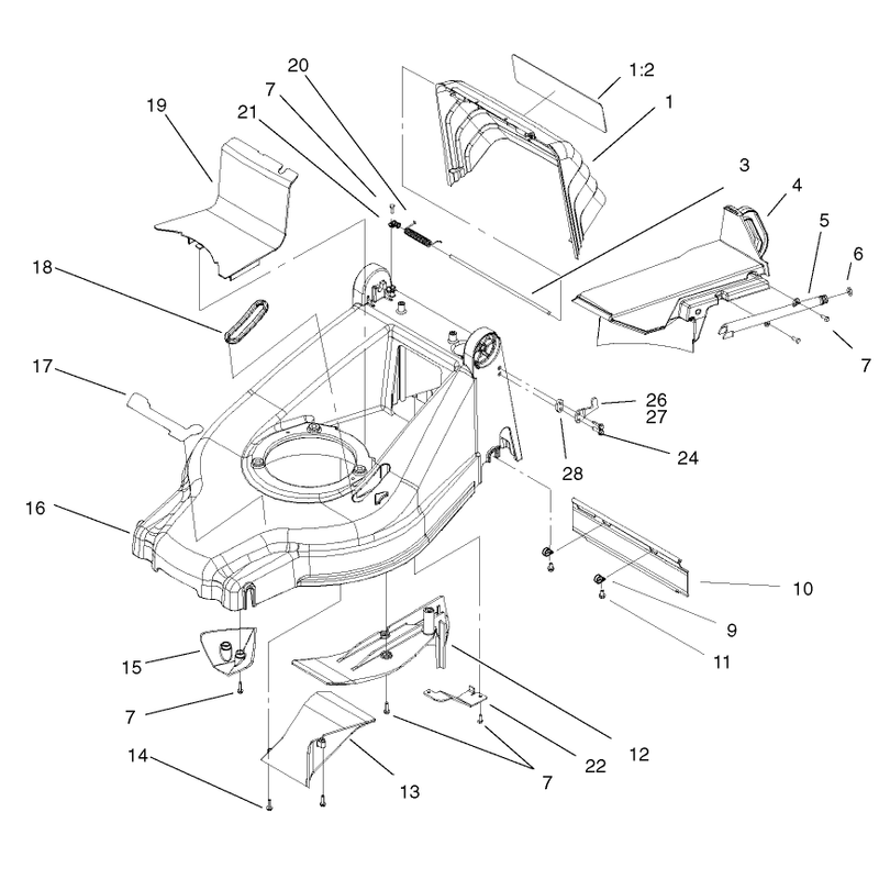 Deck Kicker and Recycler Plug Assembly