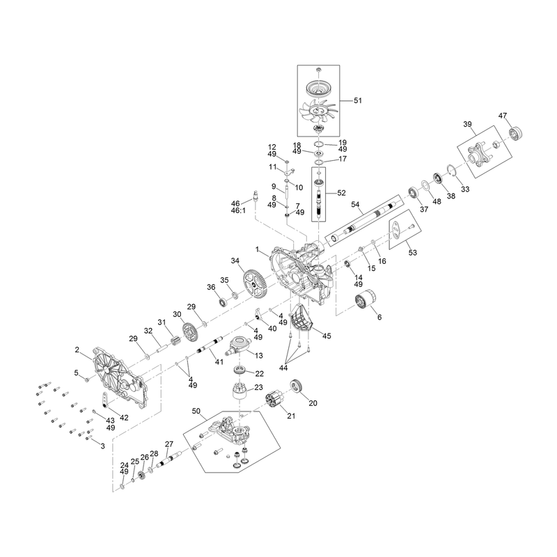 RH Transaxle Assembly No. 130-6961