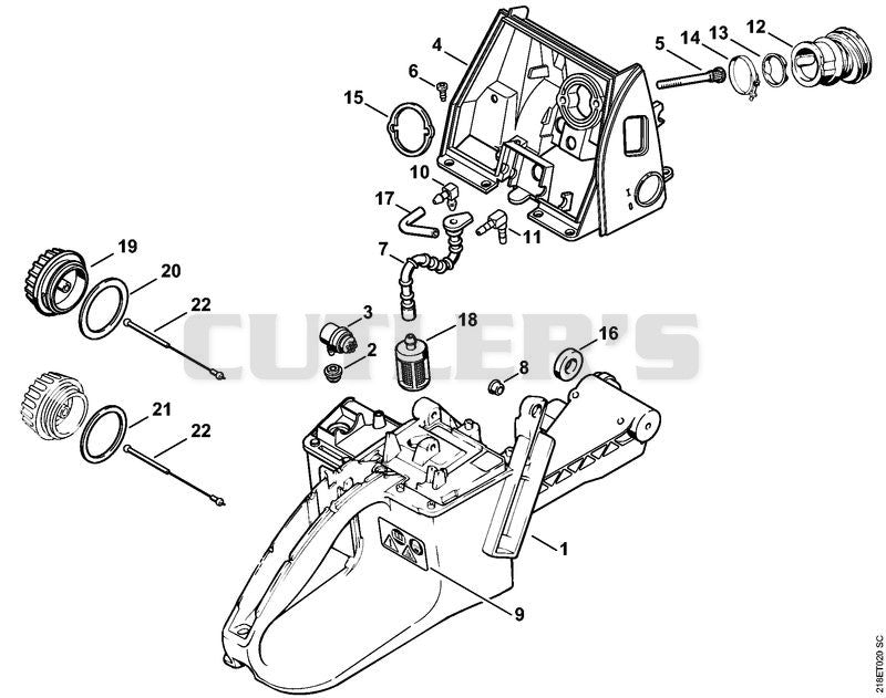 Tank housing
