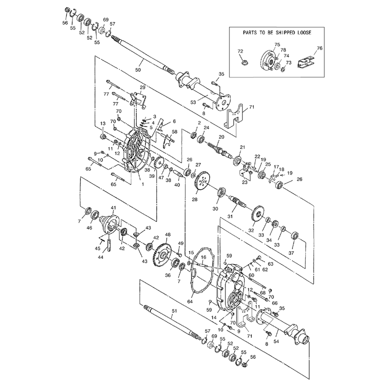 Transaxle Assembly No 107-0360