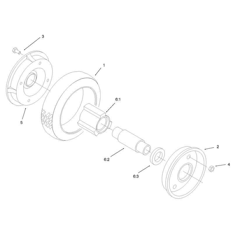 Rear Wheel and Tire Assembly No 74-1720