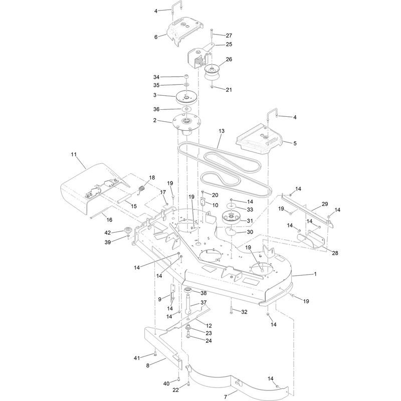 52 Inch Deck Assembly