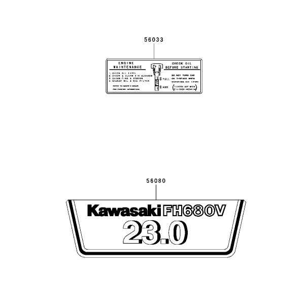 Decal Assembly Kawasaki FH680V-AS21