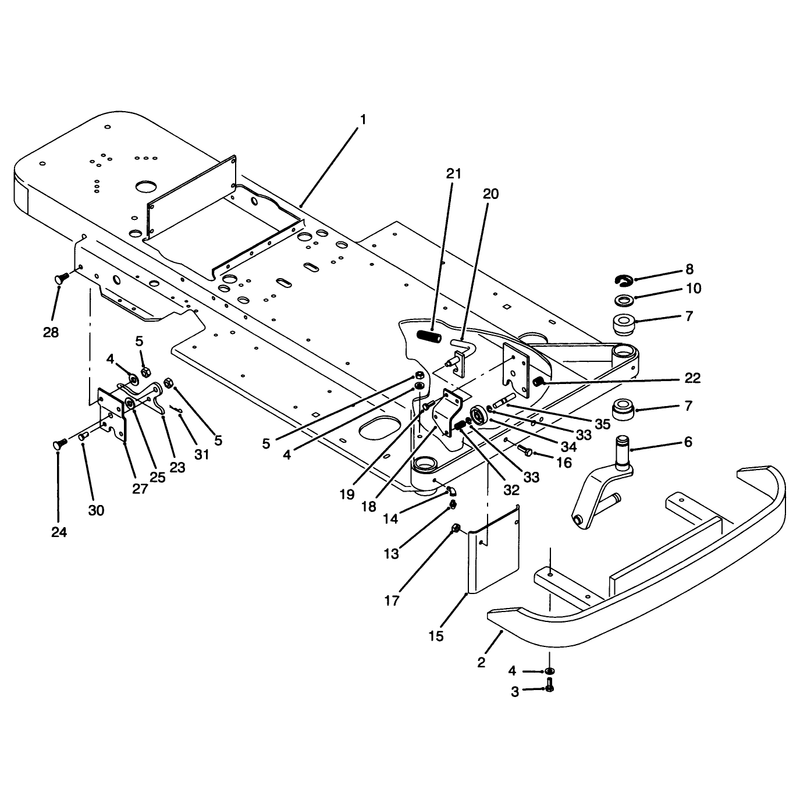 Frame and Front Wheel Fork Assembly