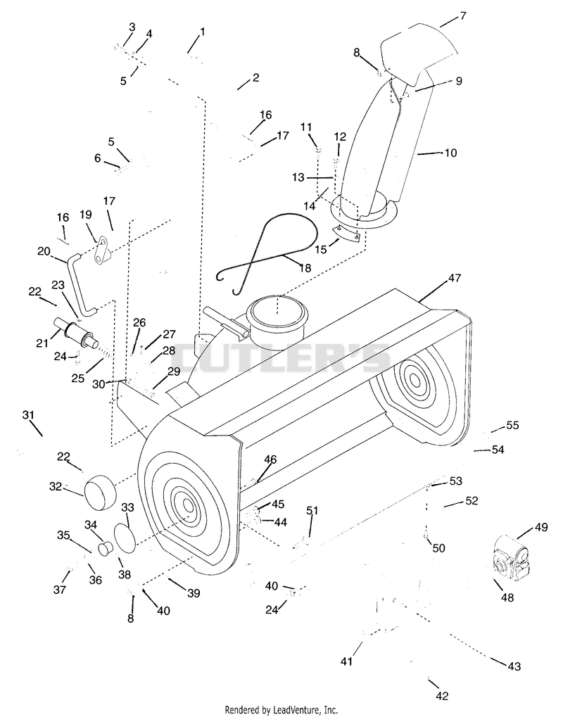 Housing & Auger (Model 836004)