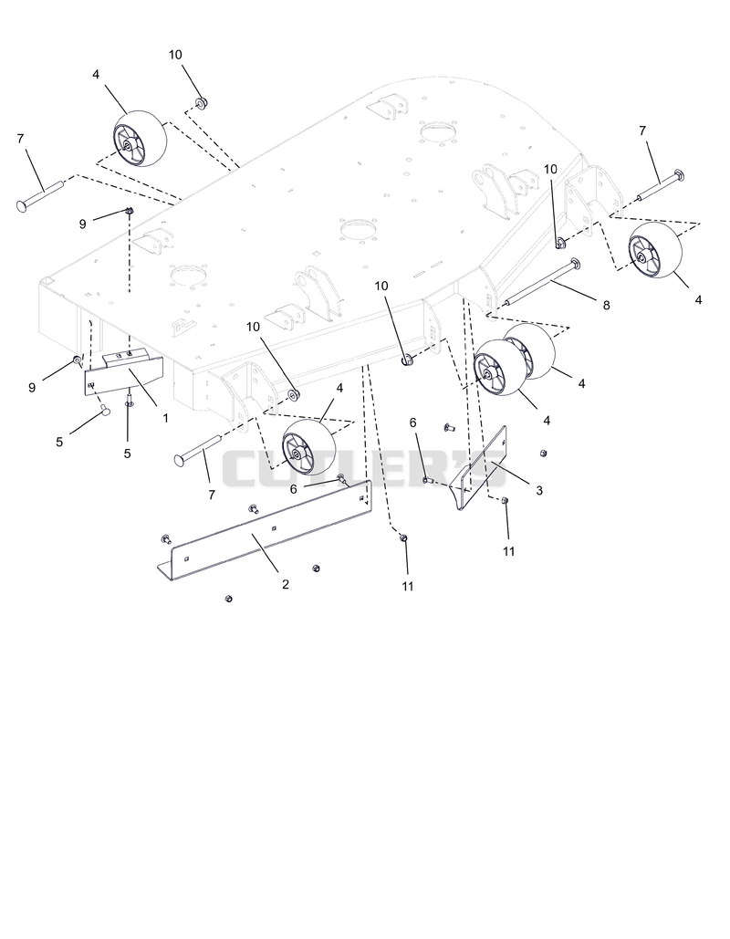 Anti-Scalp Wheels and Baffles - 48"