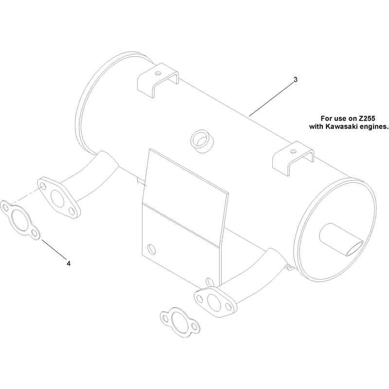 Muffler and Spark Arrester Kit No 105-3633