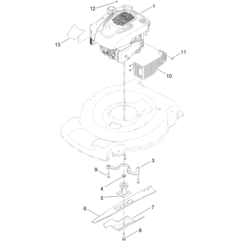 Engine and Blade Assembly