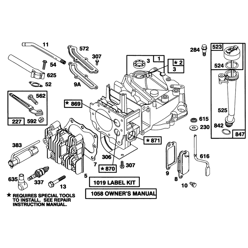 Engine Briggs and Stratton Model 12a802-0611-01