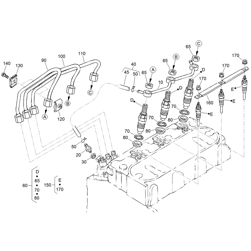 Nozzle Holder and Glow Plug Assembly
