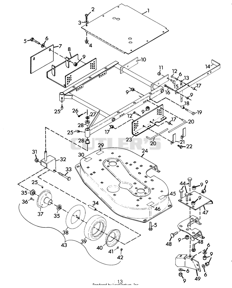 MOWER FRAME