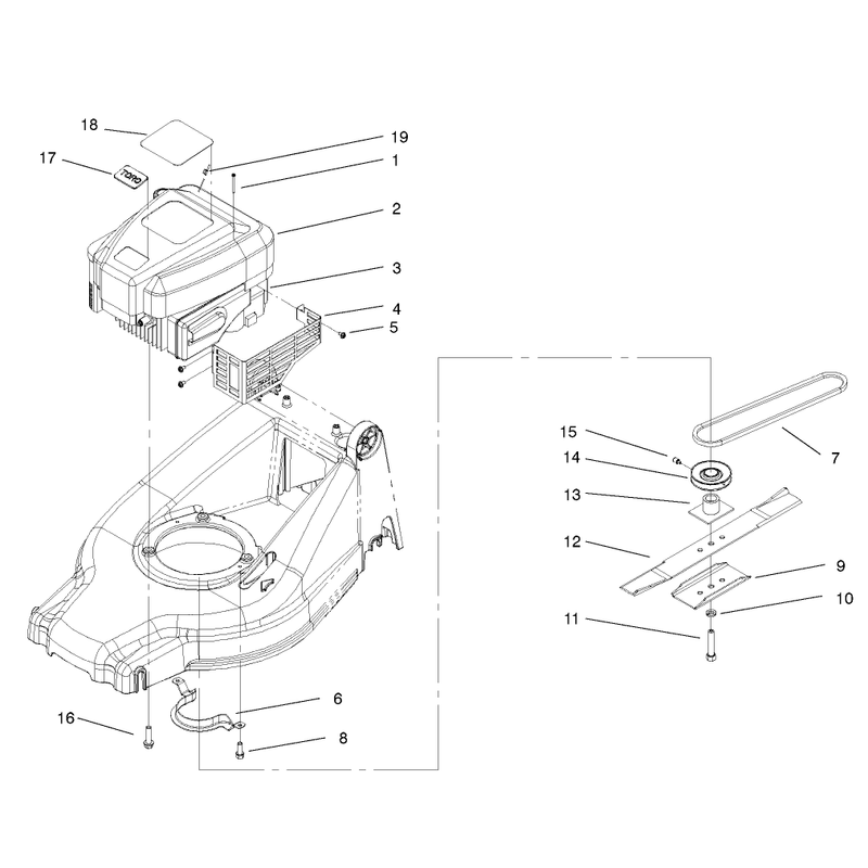 Engine and Blade Assembly