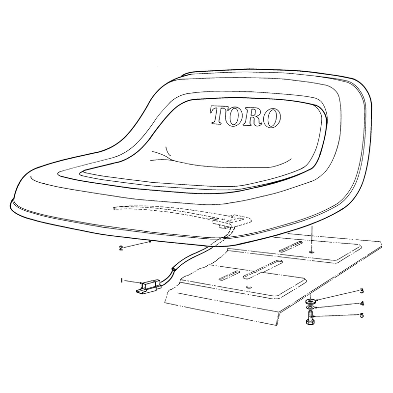 Seat Assembly No 55-8690 Optional