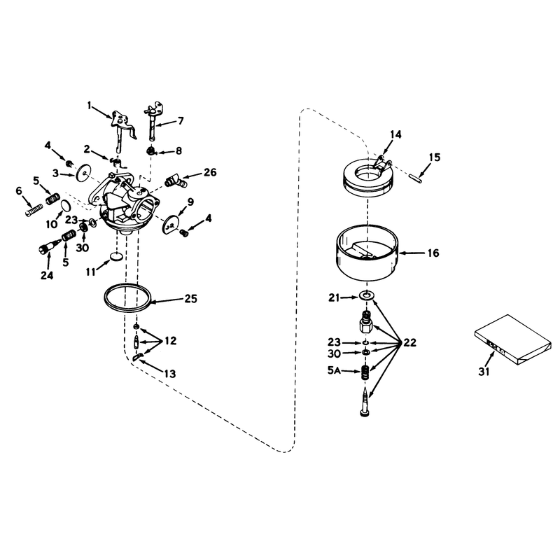 Carburetor Model No 631165
