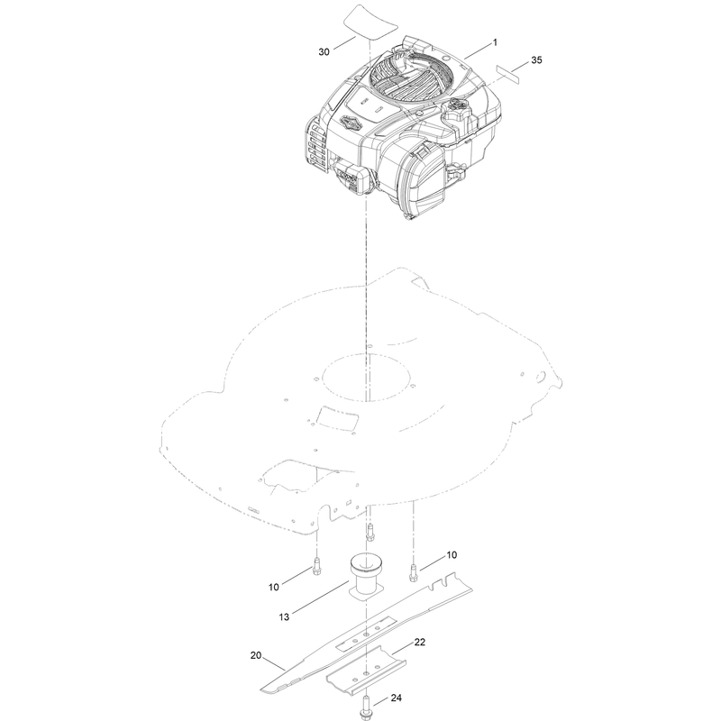 Engine and Blade Assembly