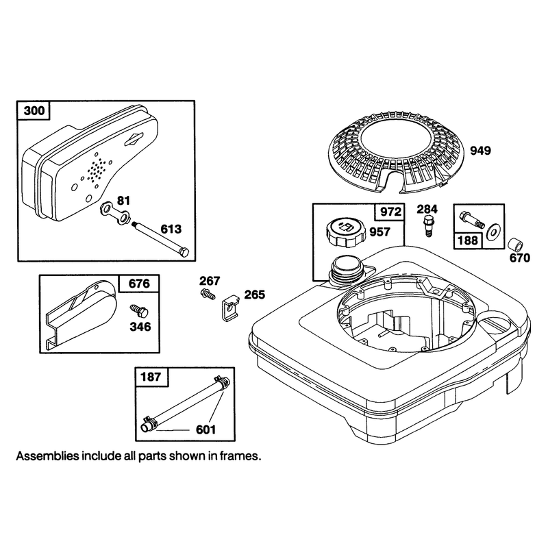 Engine Briggs and Stratton Model 124702-3115-01