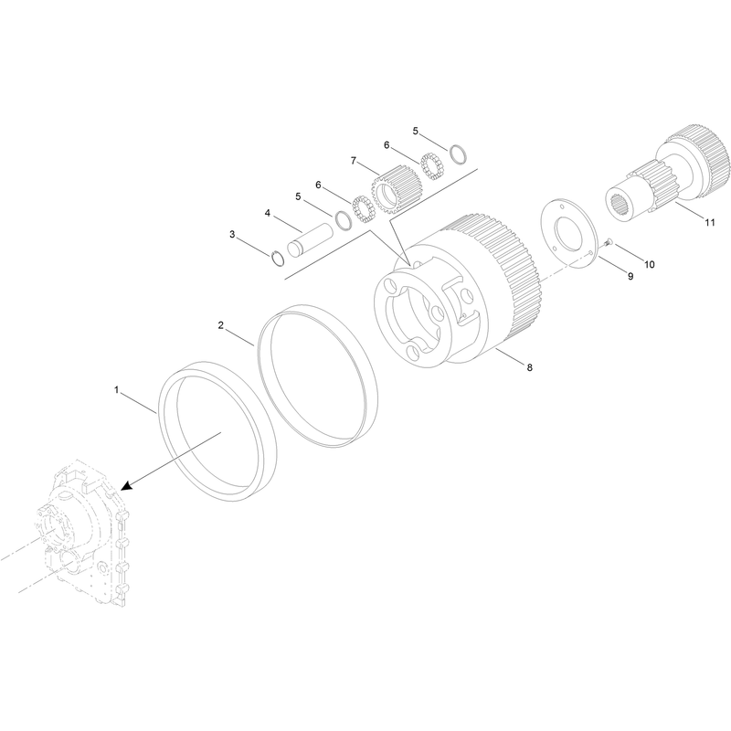 Planetary Carrier Assembly  Transmission Assembly No. AU106132