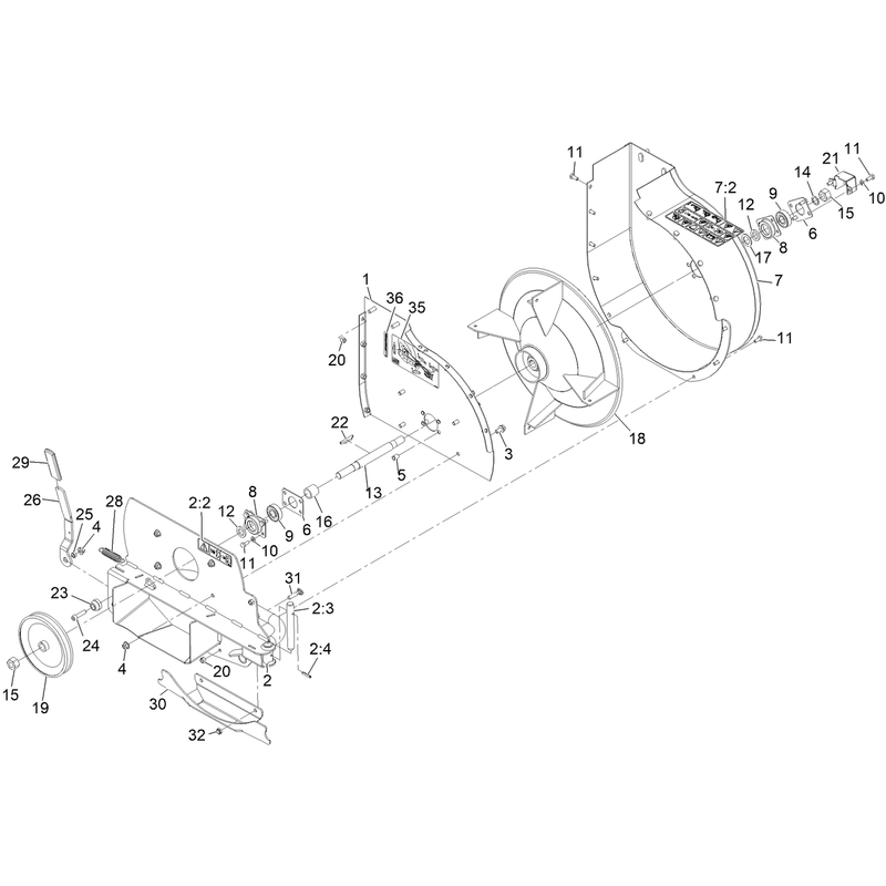 Blower Assembly No. 136-0570