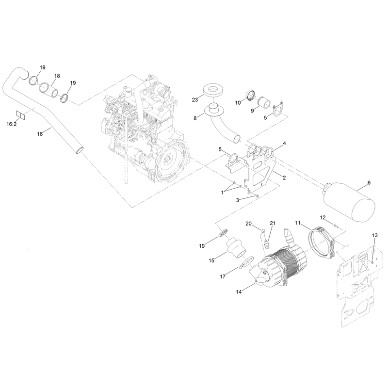 Engine Intake and Exhaust Assembly