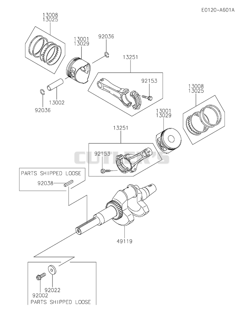 PISTON/CRANKSHAFT