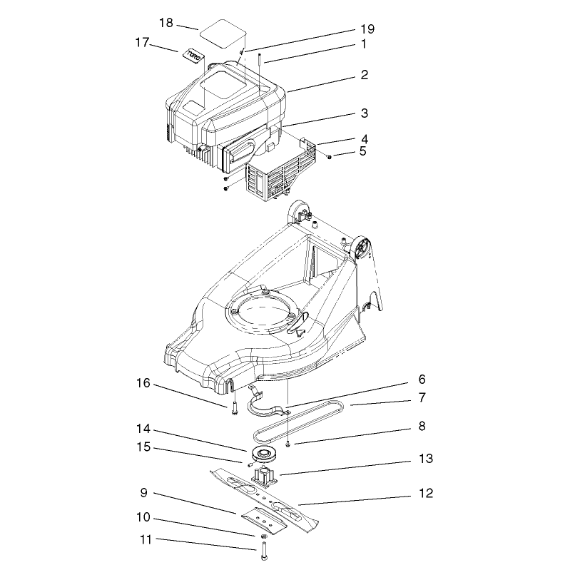 Engine and Blade Assembly