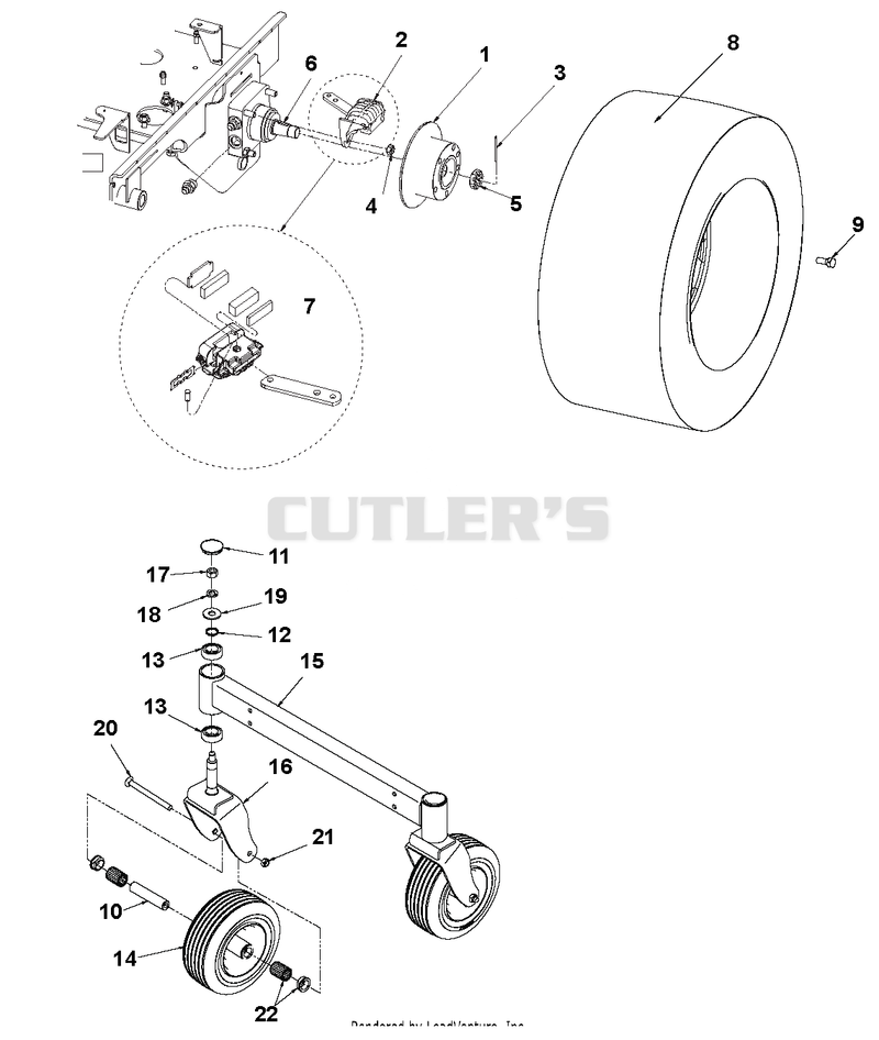 Casters, Wheels And Brake