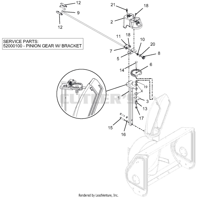 Discharge Chute Controls - 24"