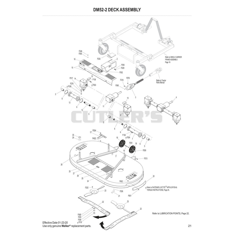 DM52-2 DECK ASSEMBLY
