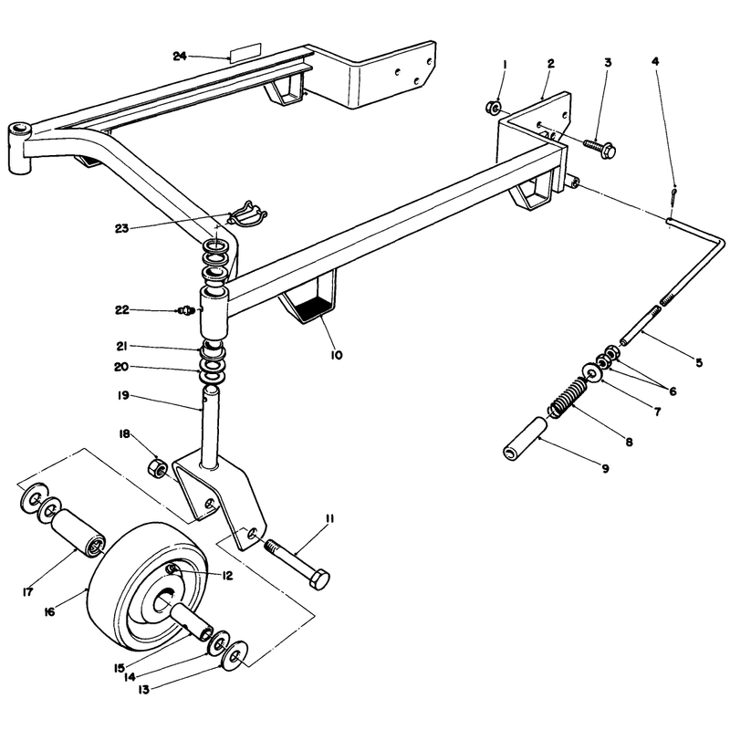 44in Carrier Frame Model No 30144