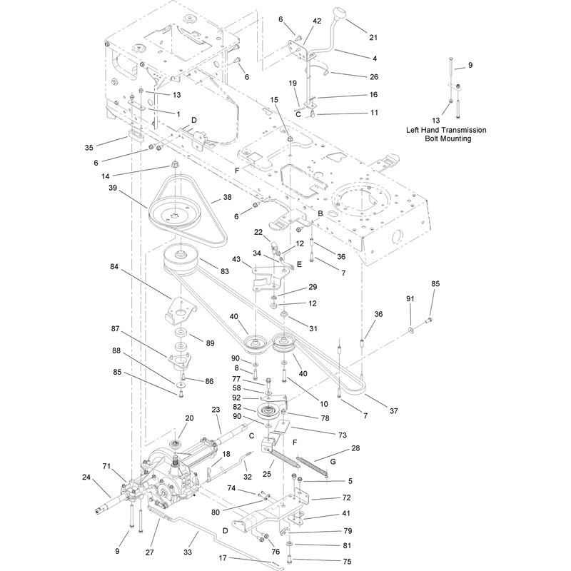 Transmission Belt and Pulley Assembly