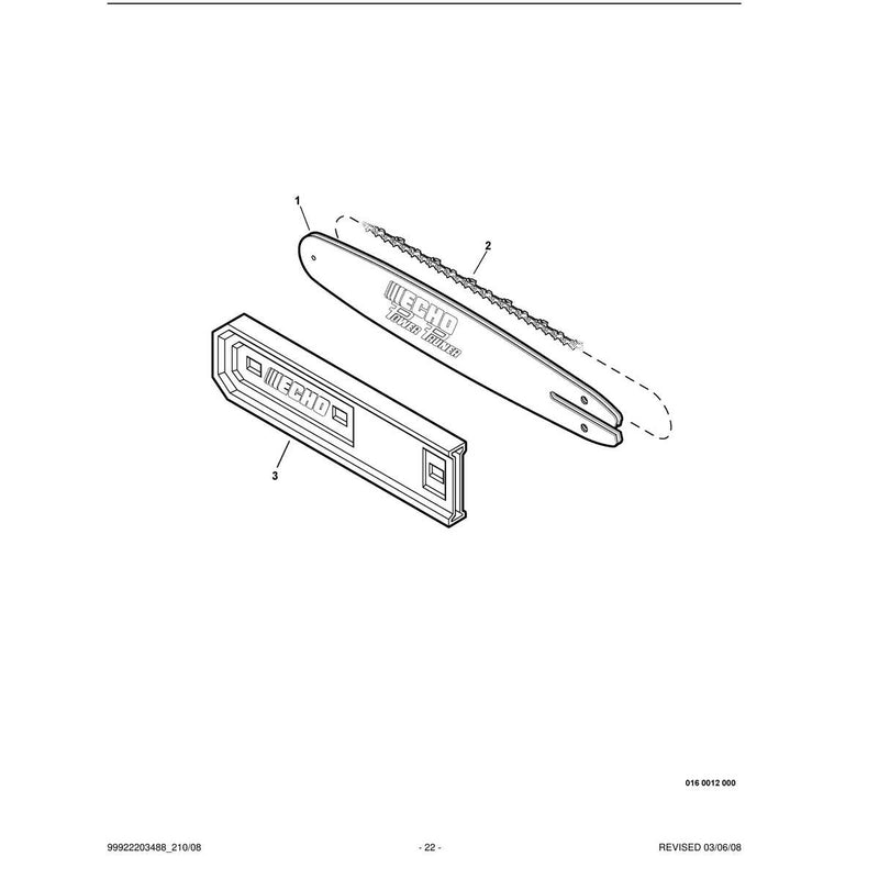 Guide Bar, Sawing Chain, Guide Bar Cover