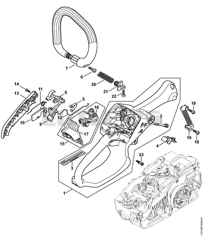 Handle housing