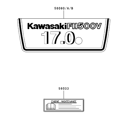 Label Assembly Kawasaki FH500V-ES10