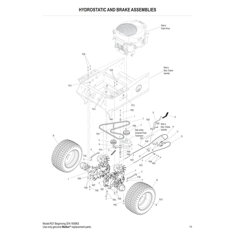 HYDROSTATIC AND BRAKE ASSEMBLIES