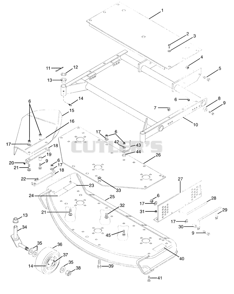 MOWER FRAME