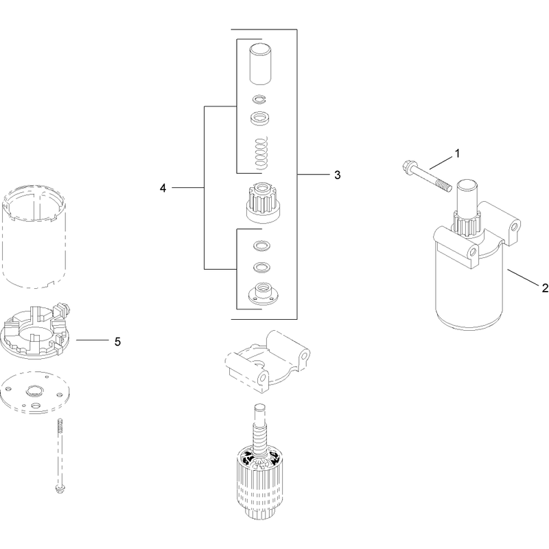 Starting System Assembly Kohler SV730-0018
