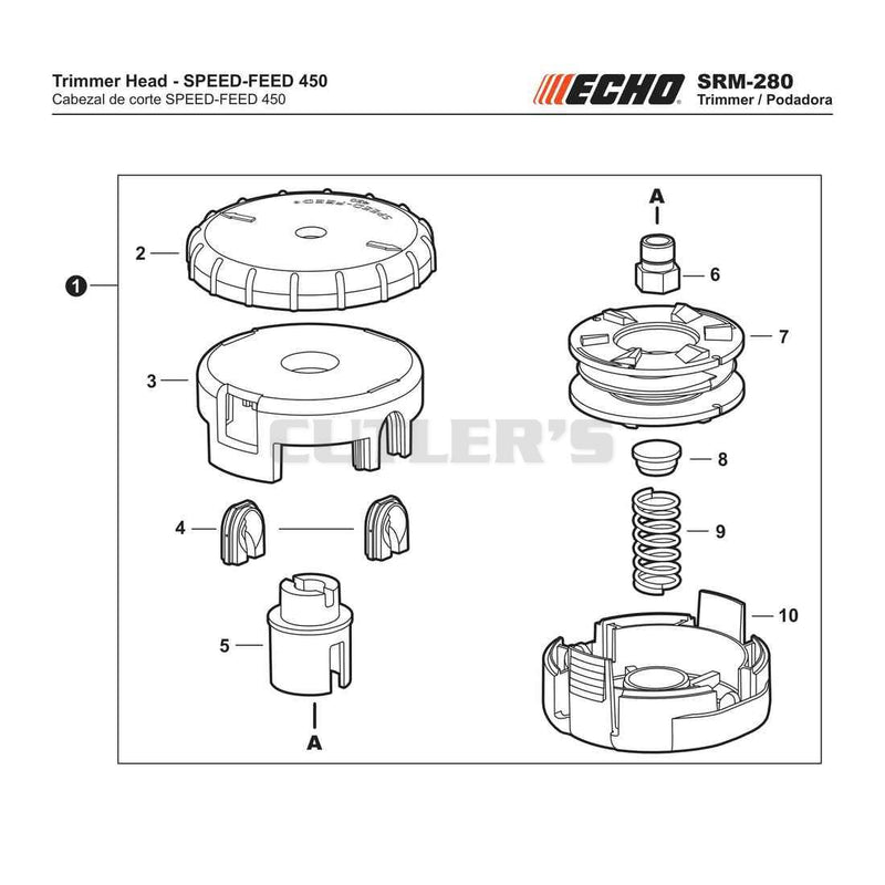 Trimmer Head - SPEED-FEED 450