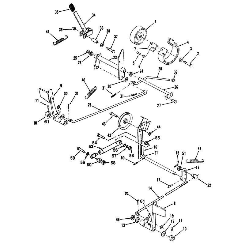 Clutch, Brake And Speed Control Linkage