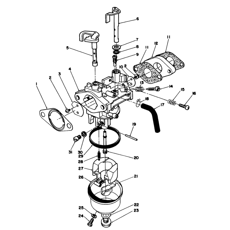 Carburetor Assembly Model No Vmg6