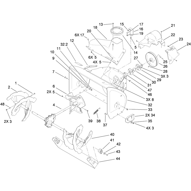Auger and Housing Assembly